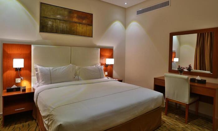 أنواع الغرف في روف للشقق الفندقية الرياض 